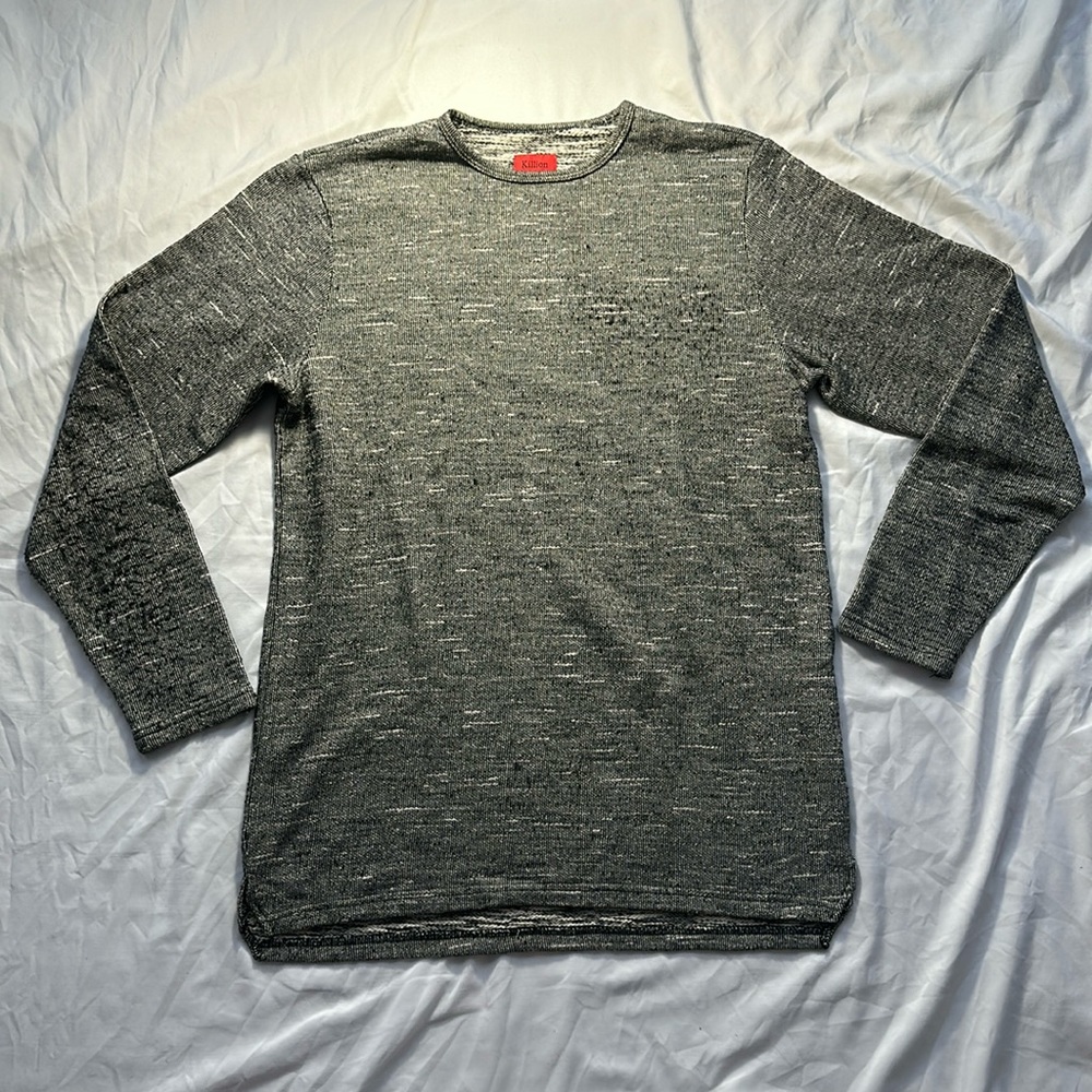 Black and white Killion long sleeve shirt - Sz L